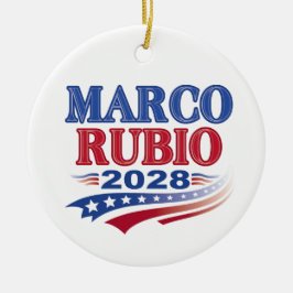 Marco Rubio 2028 (3:e) Julgransprydnad Keramik