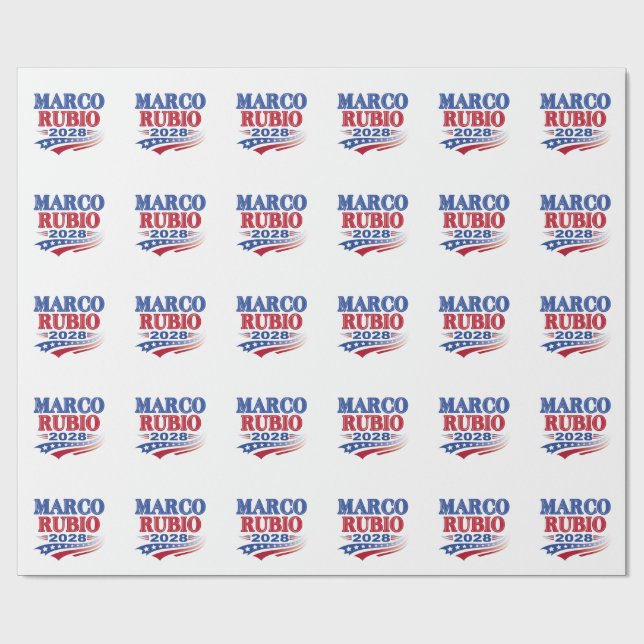 Marco Rubio 2028 (3:e) Presentpapper (Platt)