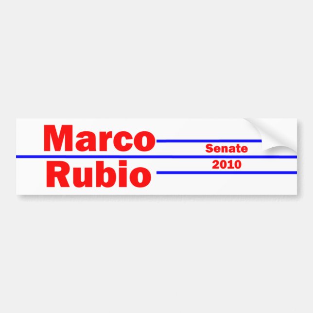 Marco Rubio 4 Bildekal (Framsidan)