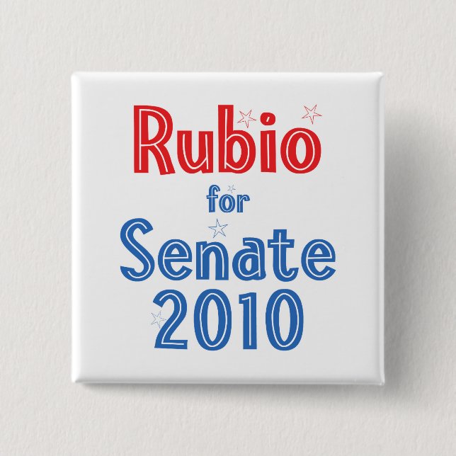 Marco Rubio för den senatstjärnadesignen 2010 Knapp (Framsida)