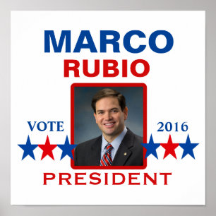 Marco Rubio för ordförande 2016 Poster