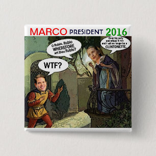 Marco Rubio för presidenten 2016 Knapp