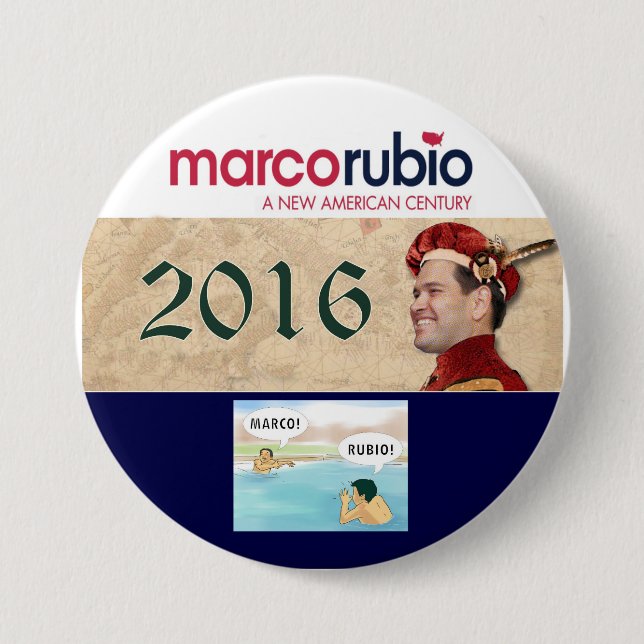 Marco Rubio för presidenten 2016 Knapp (Framsida)