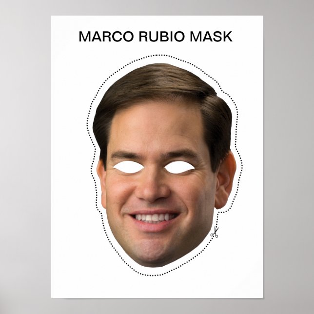 Marco Rubio Mask Poster (Framsidan)