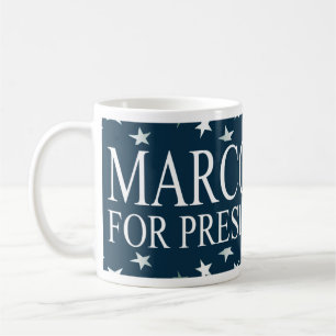 Marco Rubio Ordförande "16 USA FLAGGA Kaffemugg