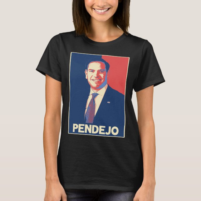 Marco Rubio Pendejo Absentee fungerar inte T Shirt (Framsida)