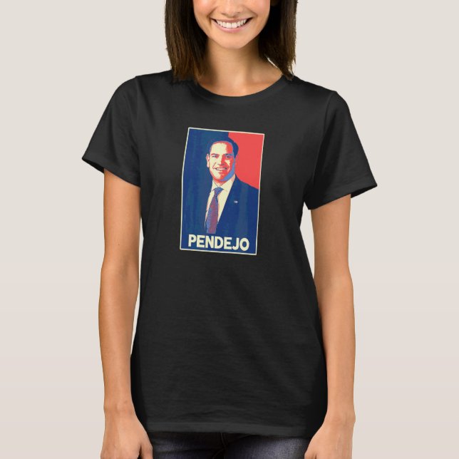 Marco Rubio Pendejo frånvarande Fungerar Inte T Shirt (Framsida)