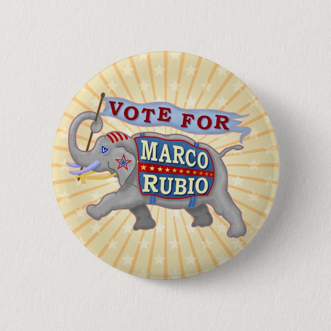 Marco Rubio president 2016 republikanska elefant Knapp (Framsida)