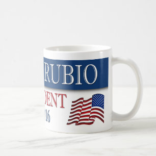 Marco Rubio President 2016 USA flagga Kaffemugg