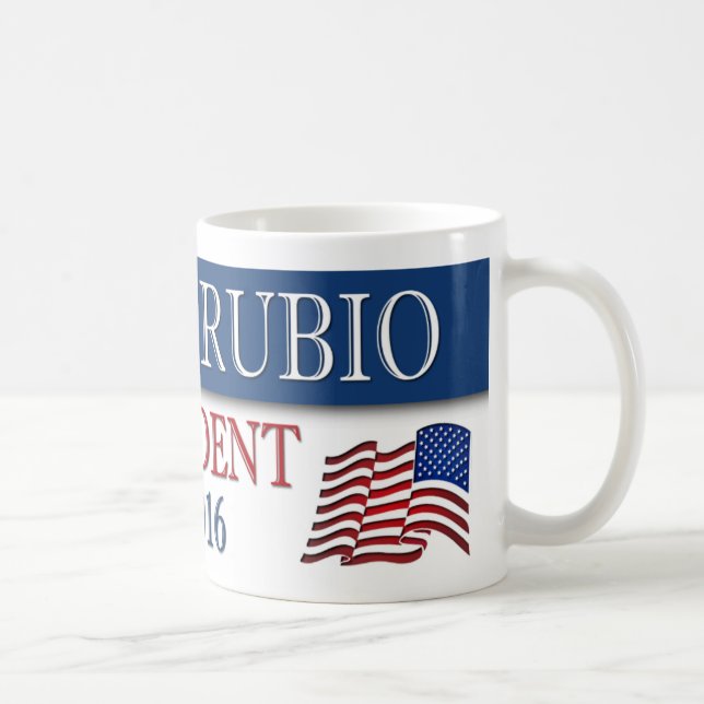 Marco Rubio President 2016 USA flagga Kaffemugg (Höger)