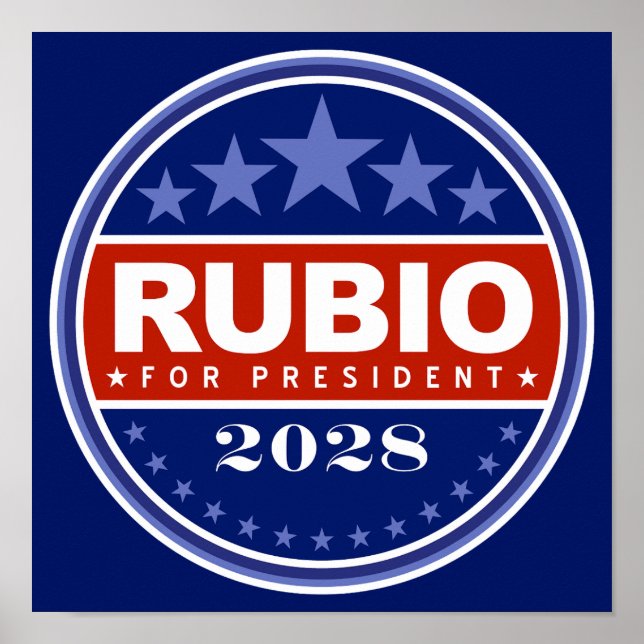 Marco Rubio som president 2028 Poster (Framsidan)