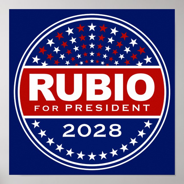 Marco Rubio som president 2028 Poster (Framsidan)