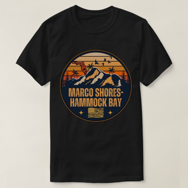 Marco Shores-Hammock Bay, Florida T Shirt (Design framsida)