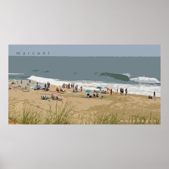 Marconi Beach Poster (Framsidan)