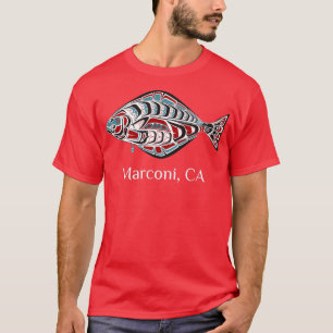 Marconi California Halibut Northwest Native Americ T Shirt