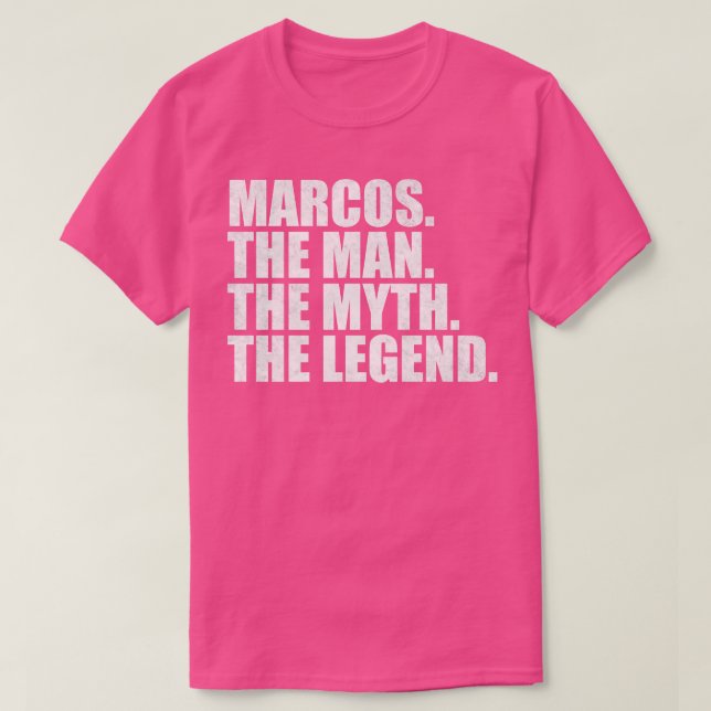 MarcosMarcos Namn Marcos given namn T Shirt (Design framsida)