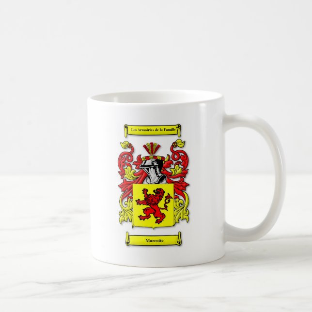 Marcotte vapensköld kaffemugg (Höger)