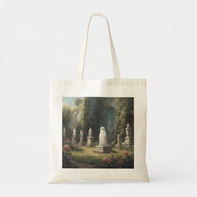 Marcular Garden Ghost Tote Tygkasse (Framsidan)