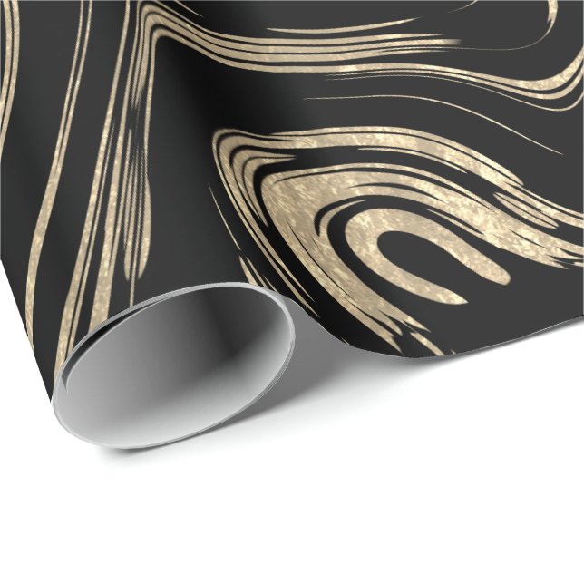 Marcular Guld Gift Wrap Presentpapper (Rullad Hörn)