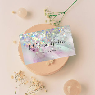 Marcular Makeup Artist HoloGraph Glitter QR-kod Visitkort