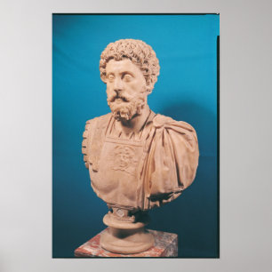 Marcus Aurelius Bust Poster