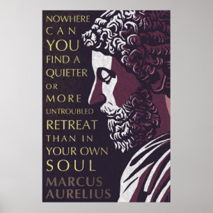 Marcus Aurelius citat: Ett tystare eller mer probl Poster