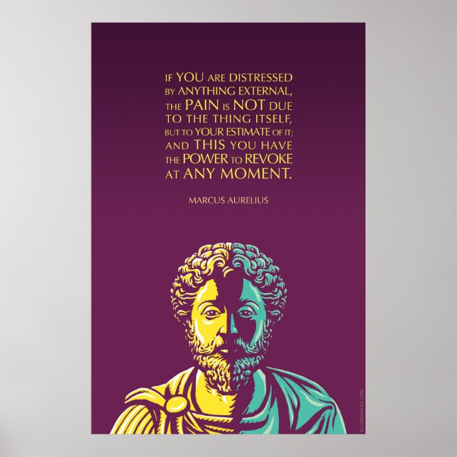 Marcus Aurelius citat: The Power to Revoke Poster (Framsidan)