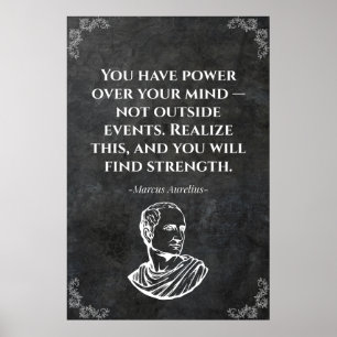 Marcus Aurelius-citat. Vis Poster
