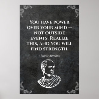 Marcus Aurelius-citat. Vis Poster