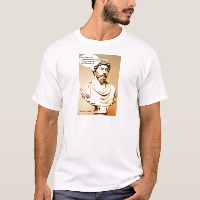 MARCUS AURELIUS citationstecken - honom som bor i Tee (Framsida)