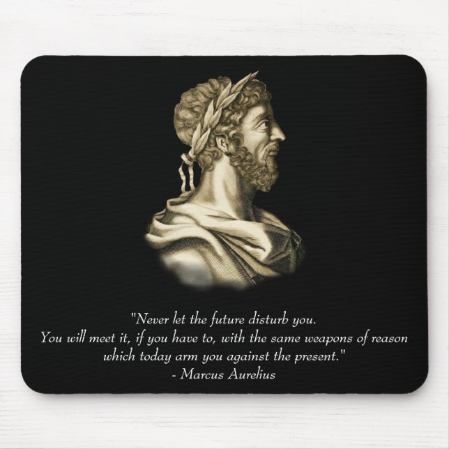 Marcus Aurelius citationstecken Musmatta (Framsidan)