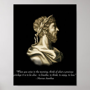 Marcus Aurelius citationstecken Poster