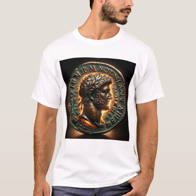 Marcus Aurelius Coin Shirt T (Framsida)