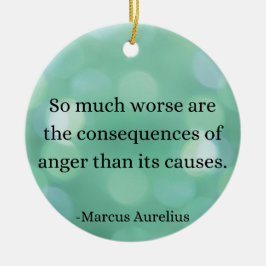 Marcus Aurelius: Conquer Ilja, Hitta inre fred Julgransprydnad Keramik