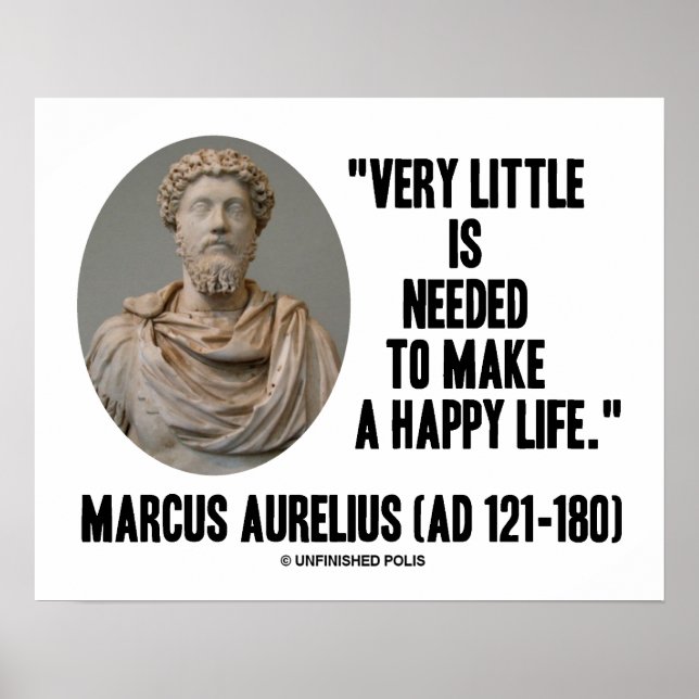 Marcus Aurelius - det behövs inte så mycket för at Poster (Framsidan)