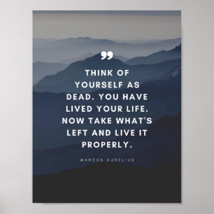 Marcus Aurelius   Din egen Tänka som död. Poster