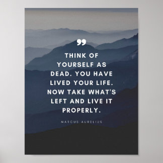 Marcus Aurelius | Din egen Tänka som död. Poster