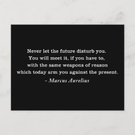 Marcus Aurelius Future Stoicism Quote Vykort