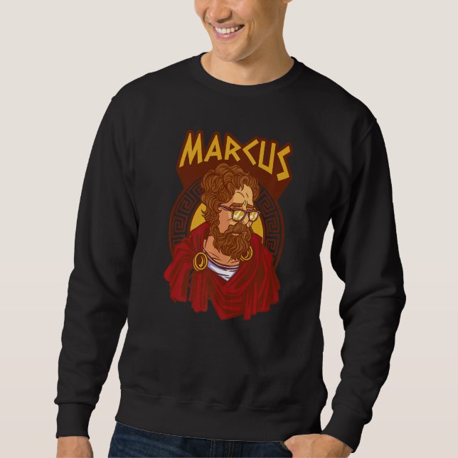 Marcus Aurelius Lång Ärmad Tröja (Framsida)