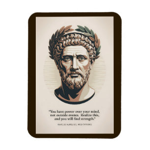 Marcus Aurelius Meditationer Citat Illustration Ko Magnet