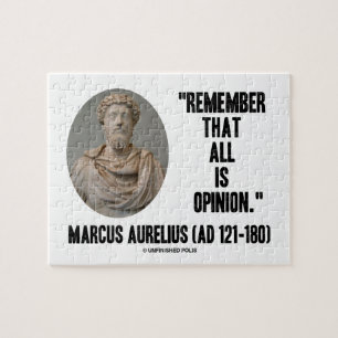 Marcus Aurelius minns att allt är Pussel