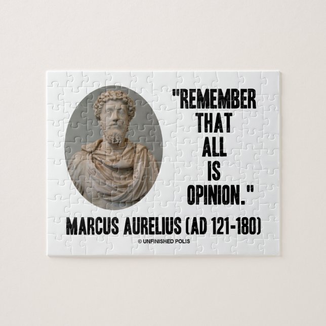 Marcus Aurelius minns att allt är Pussel (Horisontell)