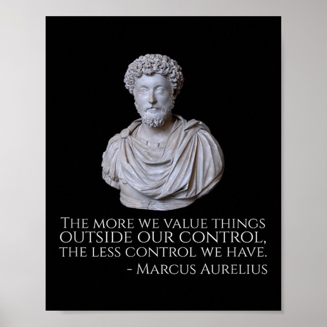 Marcus Aurelius - Motivational Stoicism Philosophy Poster (Framsidan)