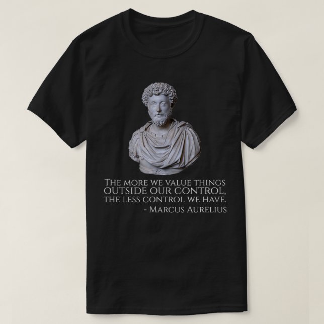 Marcus Aurelius  Motivational Stoicism Philosophy  T Shirt (Design framsida)