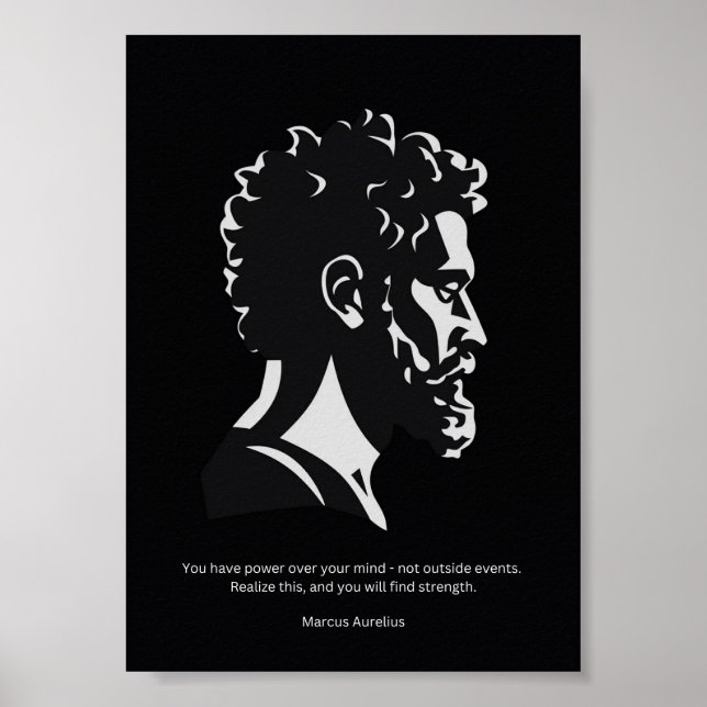 Marcus Aurelius Poster - Stoic Philosophy (Framsidan)
