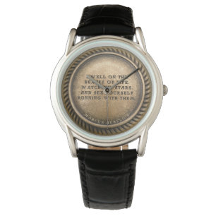 Marcus Aurelius Quote Dwell om livets skönhet Armbandsur
