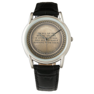 Marcus Aurelius Quote Dwell om livets skönhet Armbandsur
