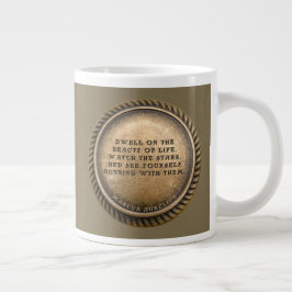 Marcus Aurelius Quote Dwell om livets skönhet Jumbo Mugg