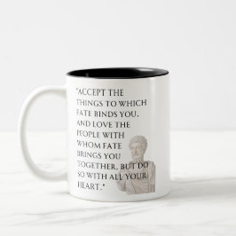 Marcus Aurelius Quote Mug Två-Tonad Mugg
