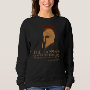 Marcus Aurelius Quote on Happness Ancient Roman P T Shirt